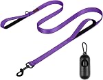 Dog Leash, Heavy Duty Dog Leash, Leashes for Large Breed Dogs 1FT FT FT FT, Double Handle Dog Leash, Reflective Training Lead, Perfect for Medium to Large Dogs (Pink, 72 Inch FT)