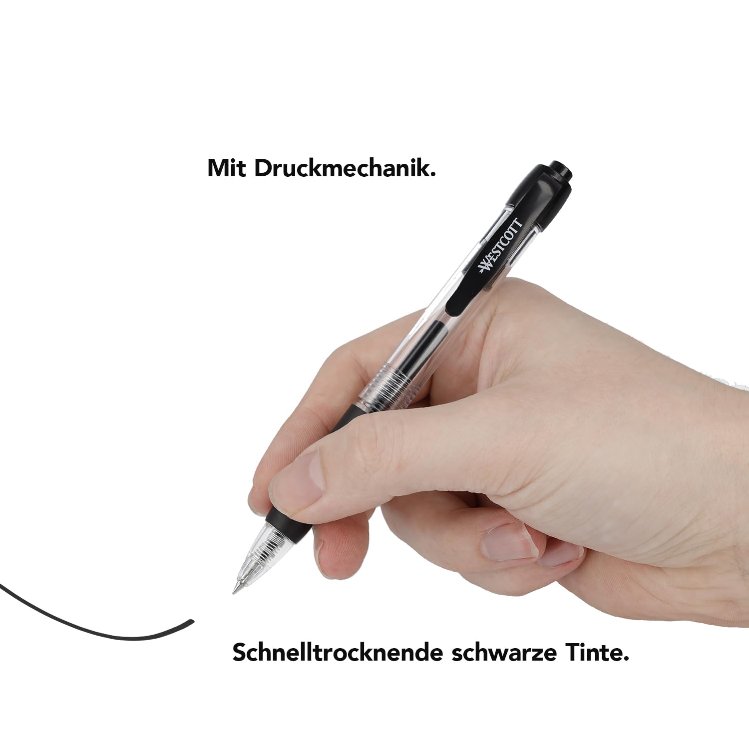 Westcott G²GELOTICE Gel Pen Blue Pack Of 10 | Ergonomic Grip