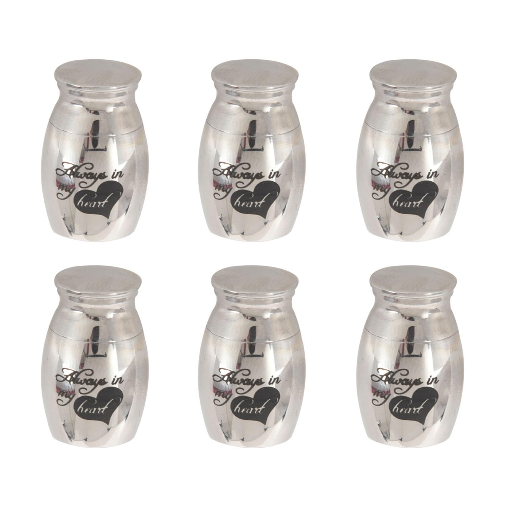 Vjsujehgy 6X Cremation Urns, Ashes Keepsake, Memorial Mini Urn Funeral Urn