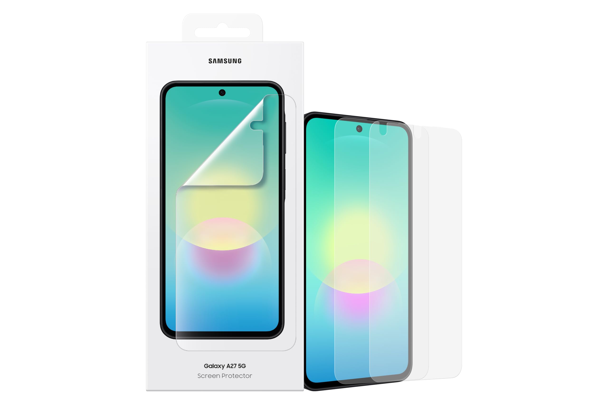 Samsung Screen Protector EF-UA276 für das Galaxy A27 5G | 2 Display-Schutzfolien, Durchsichtig, Kratzfest, Anti-Fingerabdruck, Schutz, Displayschutz