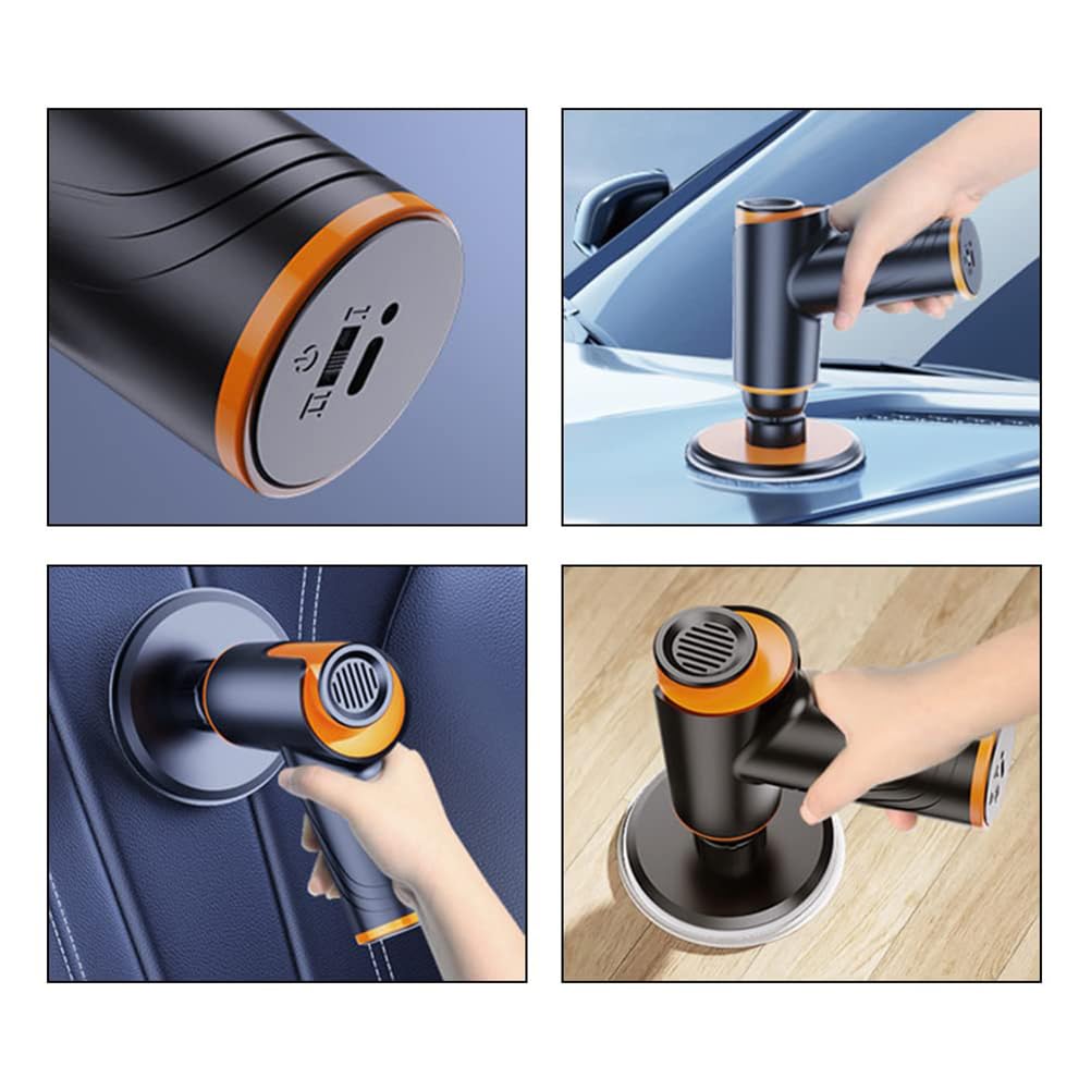 Máquina Pulidora Inalámbrica Multifunción para Autos, Máquina Enceradora para Autos con 8 Accesorios, 100w, Velocidad Ajustable, 4000mah, 45 Minutos De Duración De La Batería Fuerte, Pulido