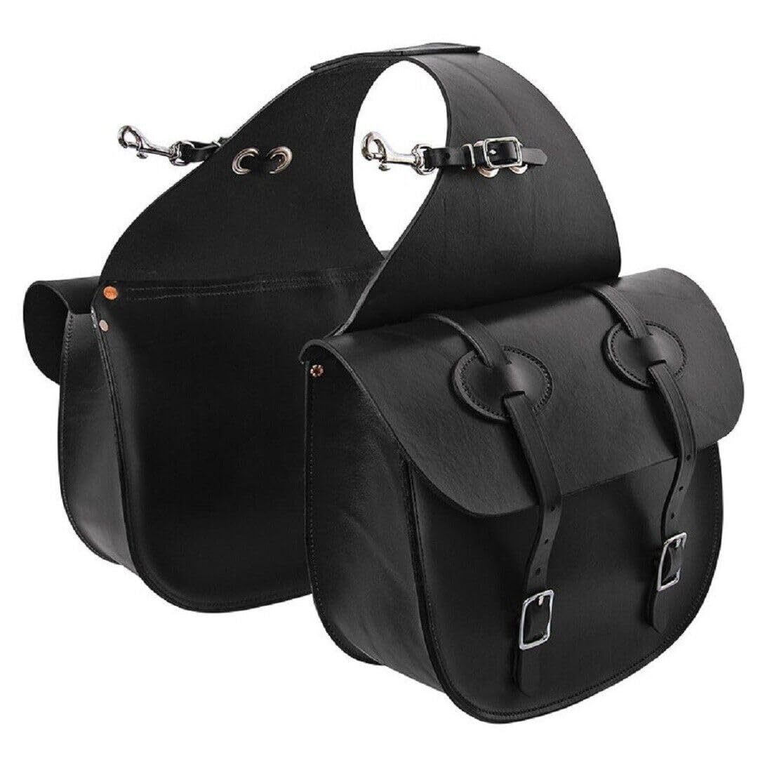 Western Horse Leather Saddle Bag Heavy Duty Traditional Trail Ride | Saddle Bag | Horse Saddle Bag | Western Saddle Bag | Leather Saddle Bags for Horses (Color-19)