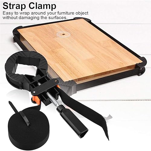 Miniatura 4 de Correa de abrazadera de esquina ajustable de 6M, abrazaderas de banda abrazaderas de esquina para carpintería de nailon, abrazadera de cinturón