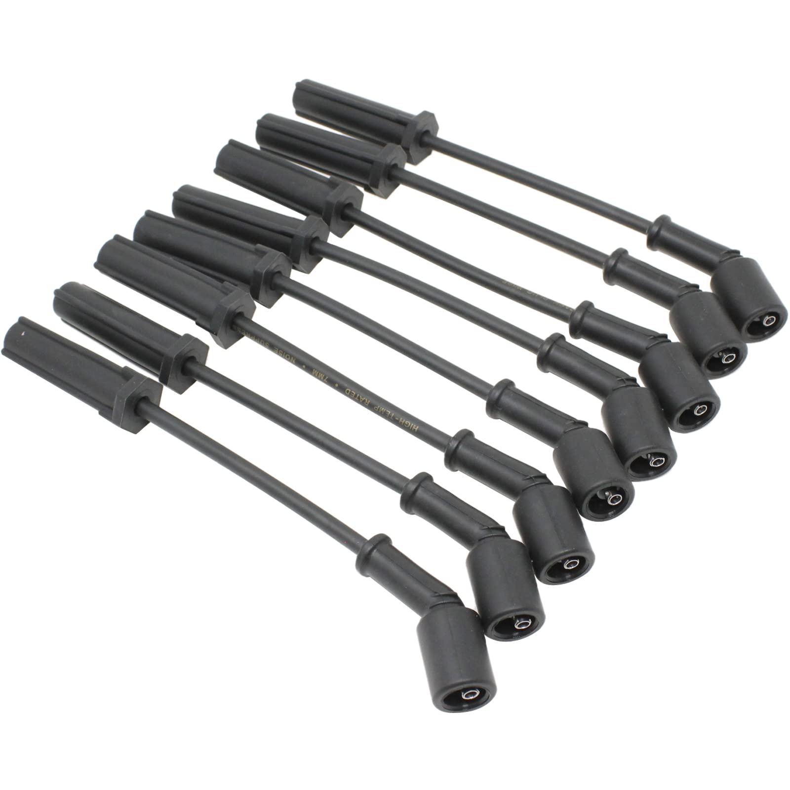 DRAGON FIRE PERFORMANCE Direct Fit OEM Replacement Spark Plug Wire Set Compatible With 1999-2013 Chevrolet GMC Cadillac Hummer 4.8L 5.3L 6.0L 6.2L V8 Replaces 9748HH 9748RR Oem Fit PWJ296-OES