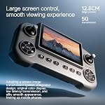 GPS Drone avec 8K UHD Caméra pour Adultes, FPV Drone avec grand écran sur contrôleur, 360° Évitement des obstacles au laser, GPS Retour automatique, mode Circle Fly Headless, sous 249g Léger RC Quadcopter V918