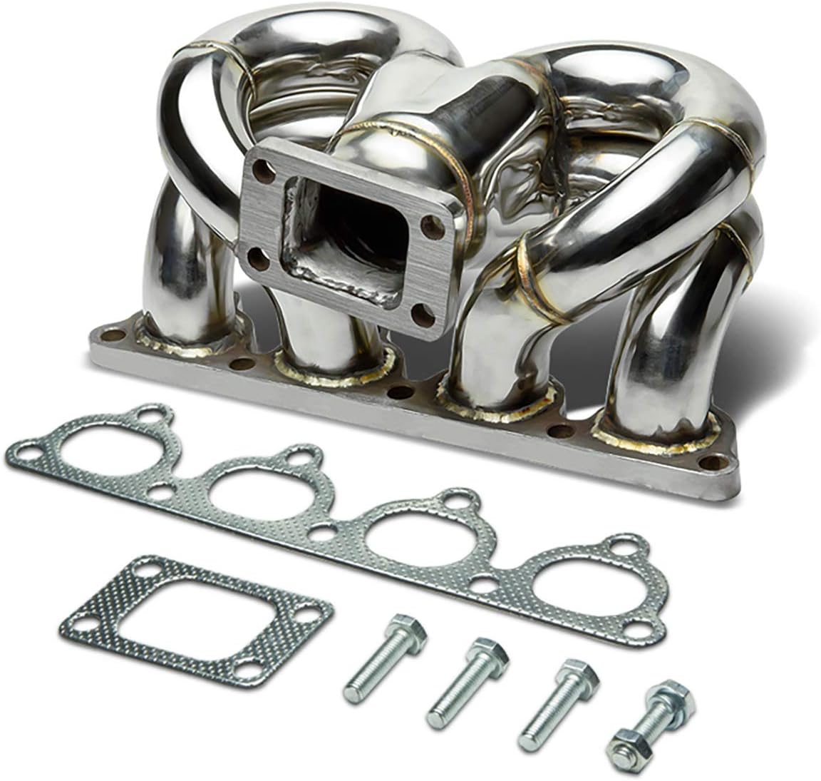DNA Motoring TM-D-S-RH-NWG Stainless Steel Turbo Manifold