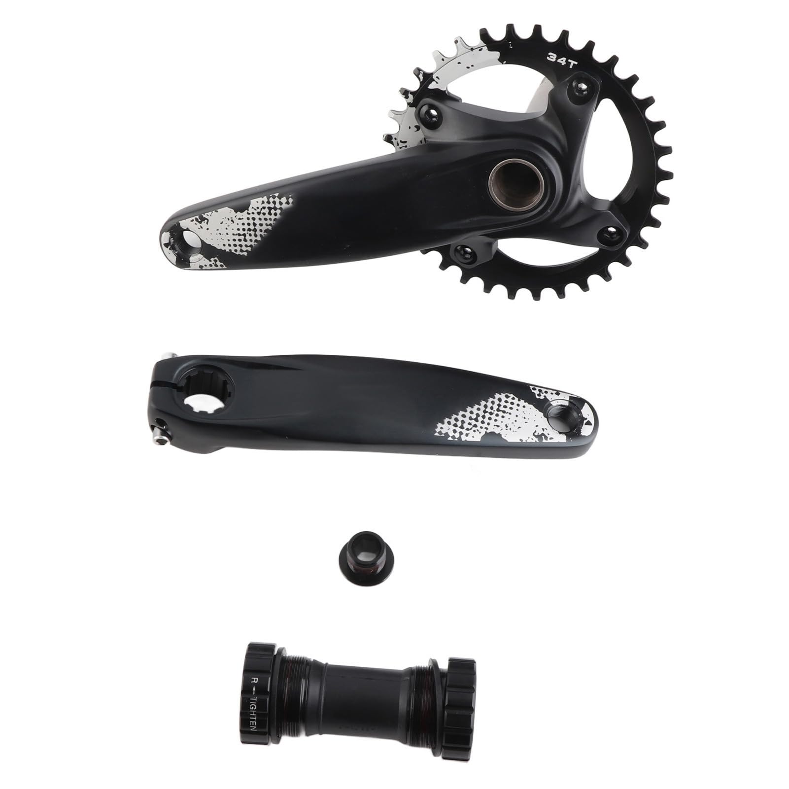 Mechanizm korbowy 34T 8-12 prędkości dodatni ząb ujemny BCD104MM pusty zintegrowany zestaw korbowy z tarczą do jazdy na rowerze górskim
