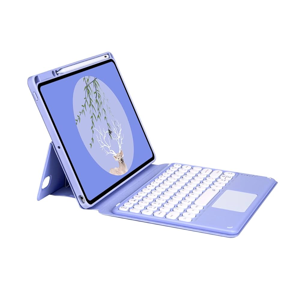 iPad mini6 64G cellular au 本体、キーボードカバー Amazon | マグネット式 iPad Mini6 キーボードケース タッチ