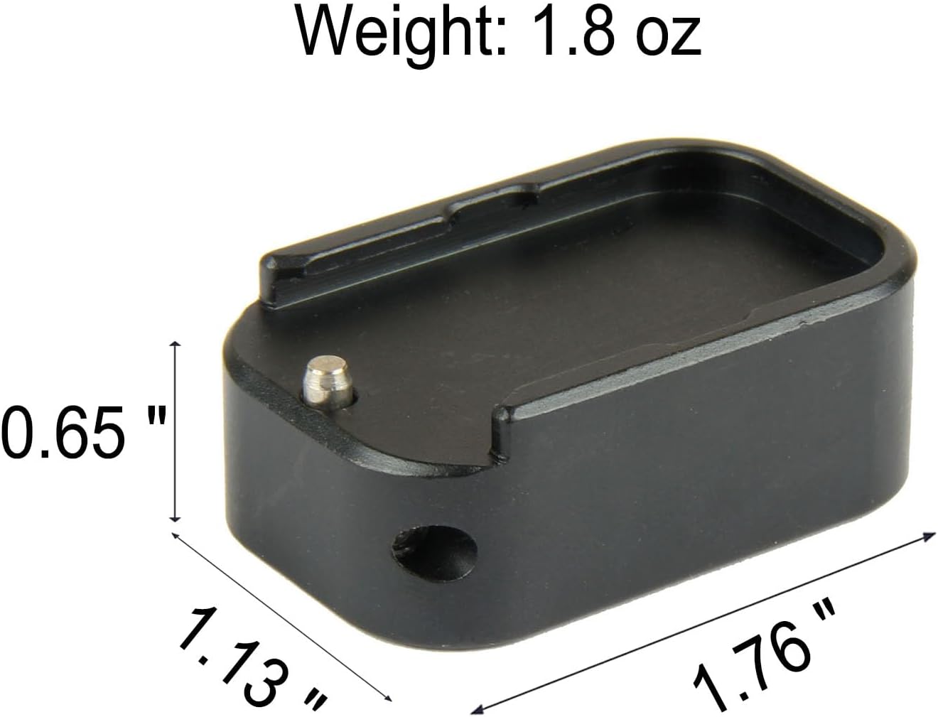 TACFUN 2 Pack Weighted Magazine Base Plate Compatible with Glock 9mm/.40