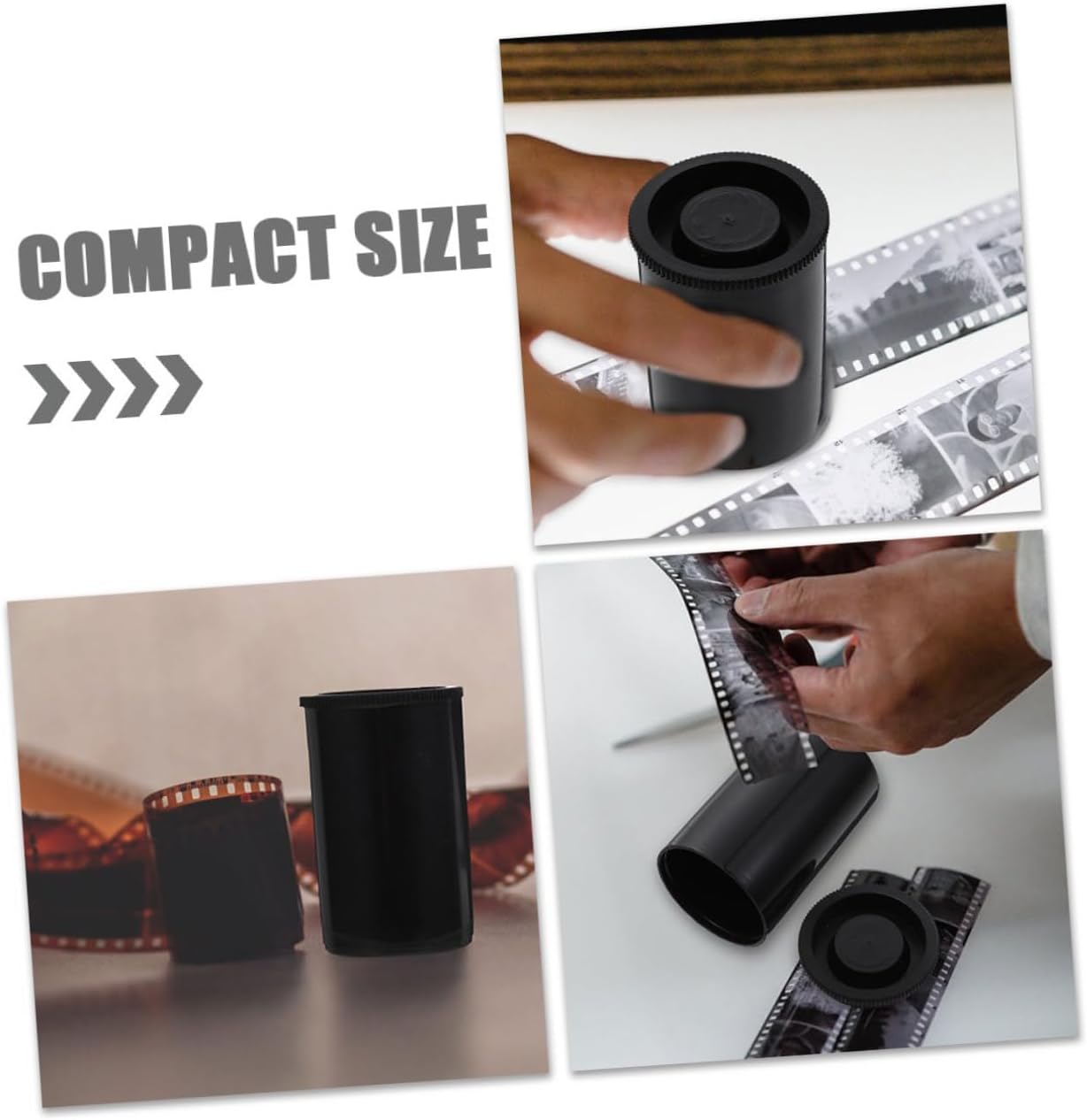 YARNOW 10pcs Film Canister Durable Plastic Film Holders with Lids for Secure Storage Coins Beads and More for Travel and Outdoor Photography