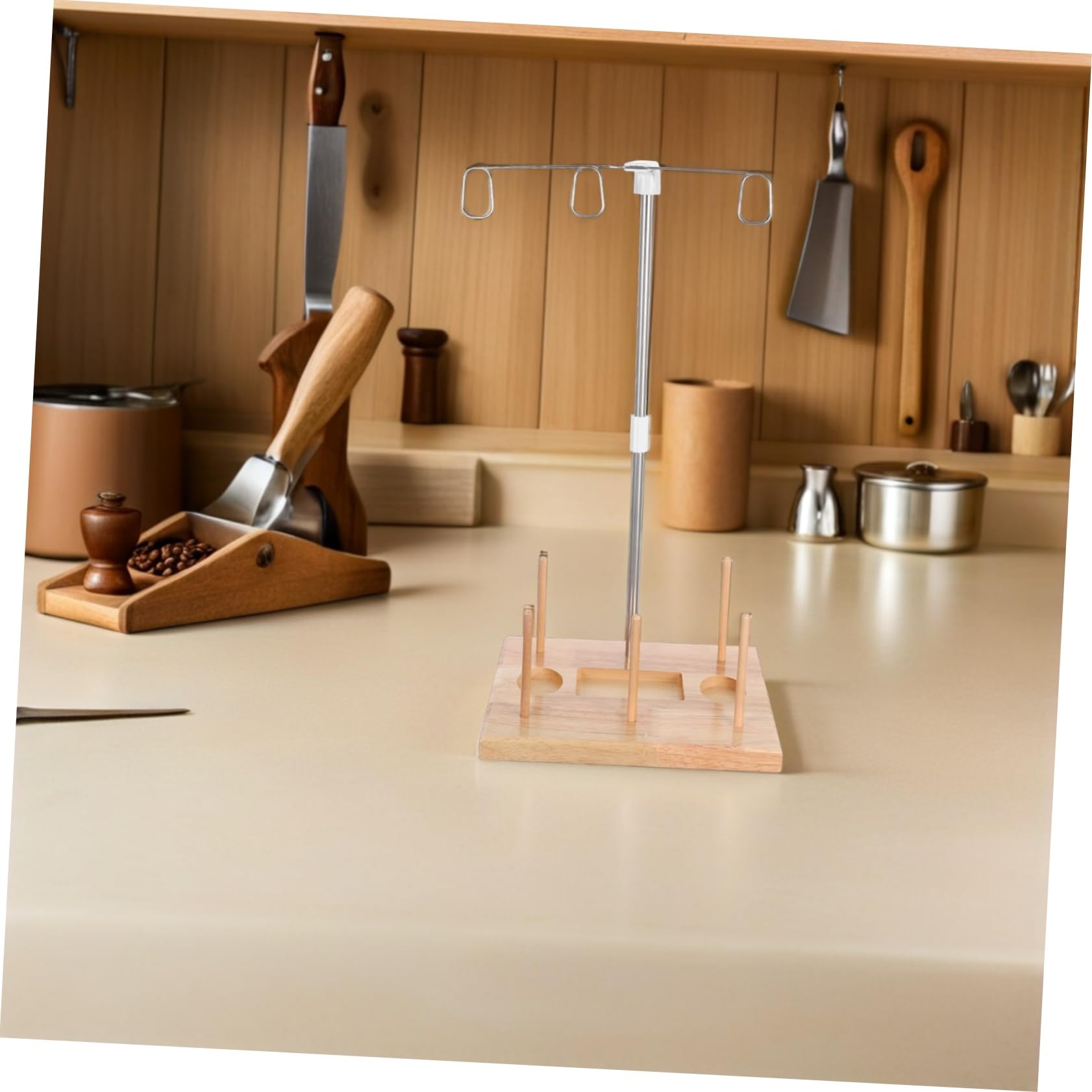 Supporto per Rocchetto in Legno Rocchetto da Cucito Supporto Filo per Rocchetti Organizer per Filo da Ricamo