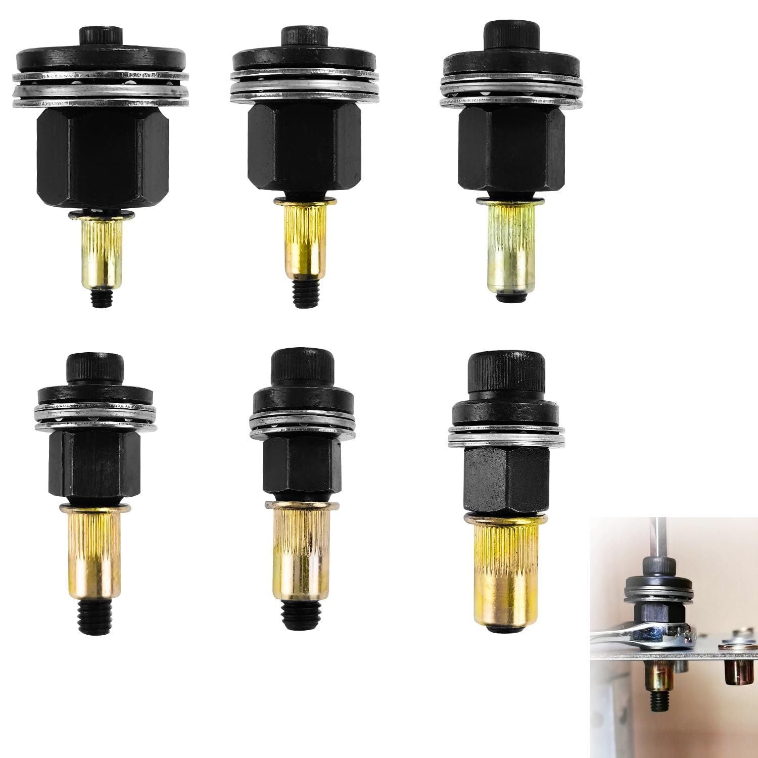 SACTO Rivettatrice Manuale CNX65 Per Inserti Filettati – Da M3 A M10, Con Cassetta In Metallo, Utensile Per Tiranti - 6