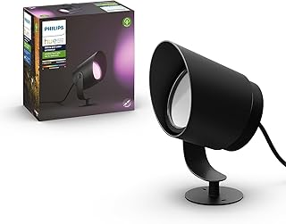 Philips Hue White & Color Ambiance Lily XL Outdoor Spotlight Extension, Smart LED Outdoors Lights (Hue Hub Required, Works...