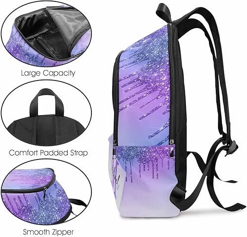 Miniatura 5 de MyPupSocks Mochila escolar personalizada con nombre personalizado mochila unisex, Multi 03, Mochilas Daypack