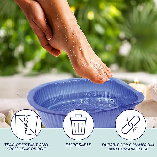 Miniatura 5 de ForPro - ForPro - Forros universales de baño Pedi, 50% más gruesos, para baño de pies Footsie Bath Plus Foot Bath, forros desechables de pedicura