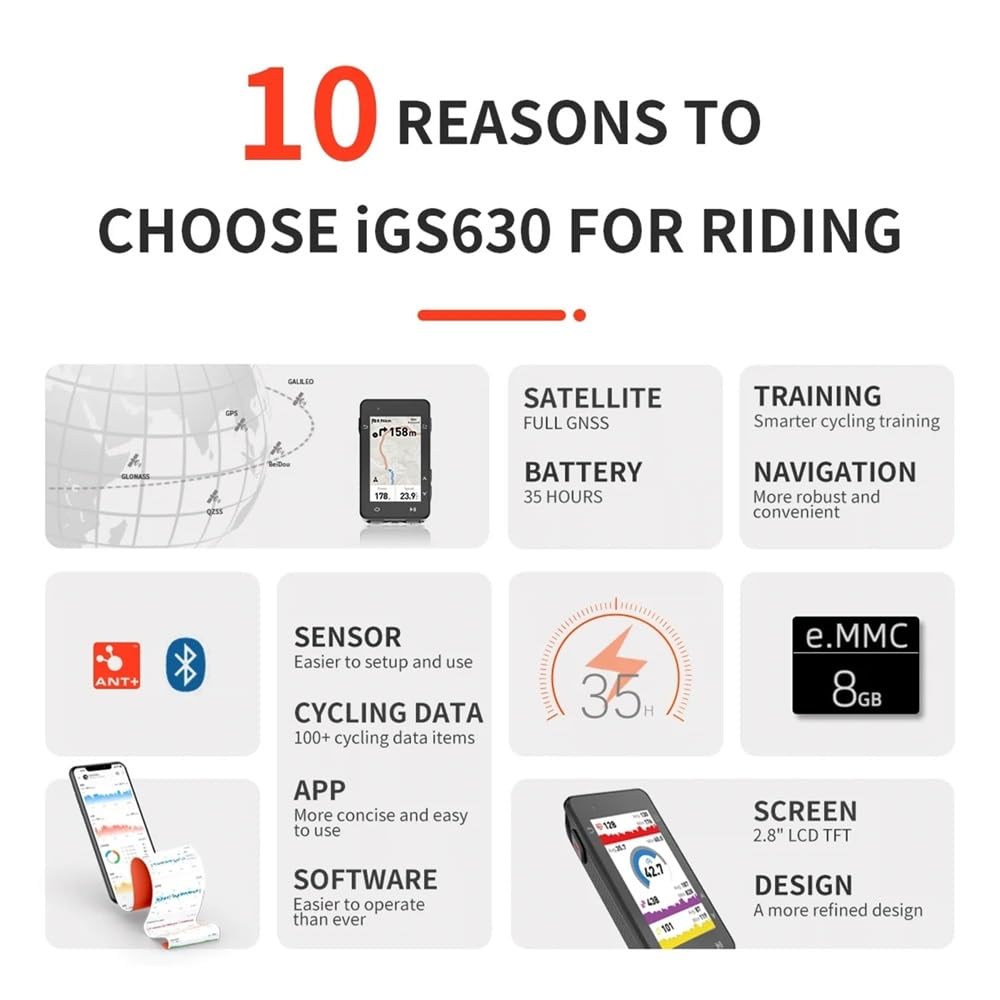 IGS630 komputer rowerowy GPS globalna mapa offline licznik rowerowy IGS 630 obsługa elektroniczna zmiana biegów inteligentny trener