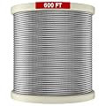 LuckIn 1/8 inch Aircraft Wire Rope T316 Stainless Steel, 600FT, 7 x 7 Strands Construction with Cable Cutter for Cable Railing, Balustrade DIY, Decking, Clothes Line, Winches