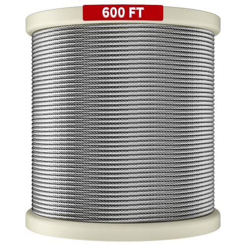 LuckIn 600FT Deck Railing Cable - 1/8