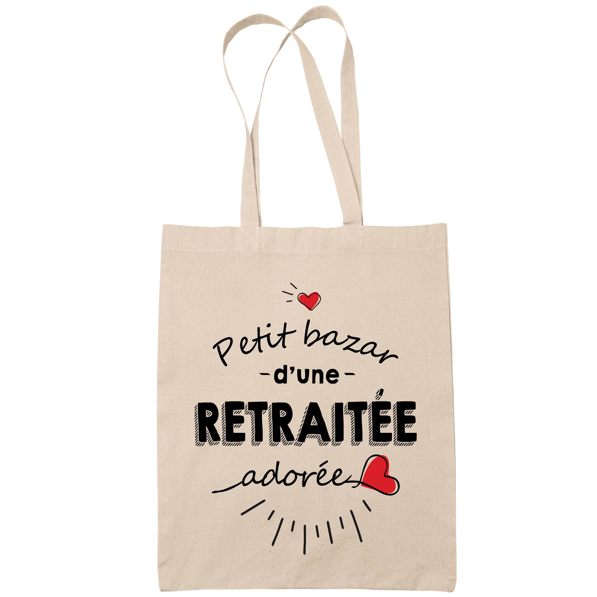Planetee Sac Tote Bag Chat "Je Travaille Dur" Noir - Sac Caban En Toile Coton Idée Cadeau Anniversaire