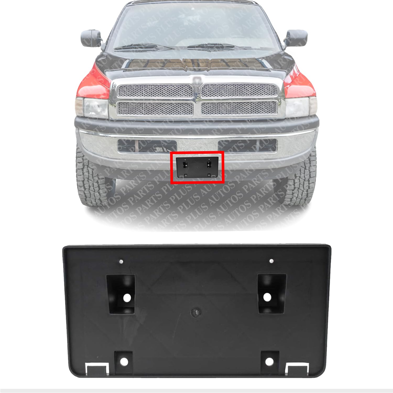 Amazon.com: AUTOS PARTS PLUS Front License Plate Bracket Direct