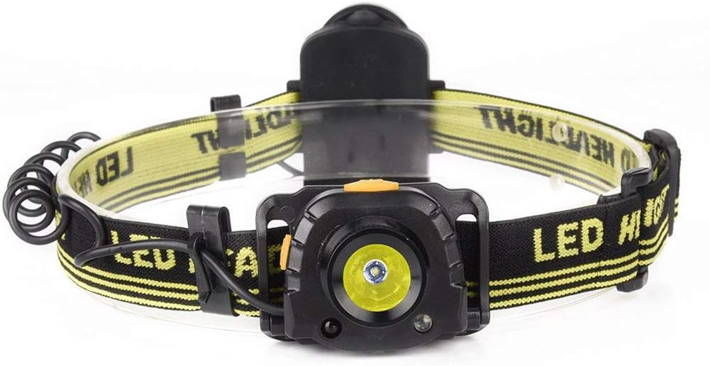 Headlamp-Super Bright LED Headlamp with Rechargeable Batteries, Waterproof ， Lightweight Camping Outdoor Sports Headlight