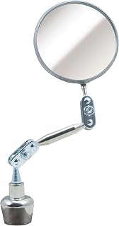 Ullman Devices C-2X Circular Inspection Mirror Magnetic Base - 2-1/4 in. Swivel-Free Angle Ball Joint Antenna Mirror. Inspection Tools