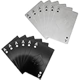 Bottle Opener Keychain, Beer Bottle Opener with Ace of Spades Design, Stainless Steel Portable Card-Style Opener for Groomsmen Bridesmaid Gifts,or Party Essentials (6 Pcs-Black+6 Pcs-Silver)