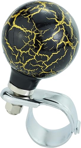 Pomo de volante para coche, mango giratorio suicida para la mayoría de vehículos de transmisión manual (negro)