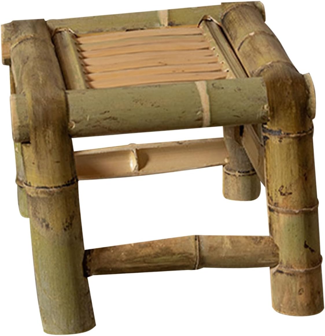 Bamboo Stool for Living Room Small Foot Stool for Bathroom Summer Cooling