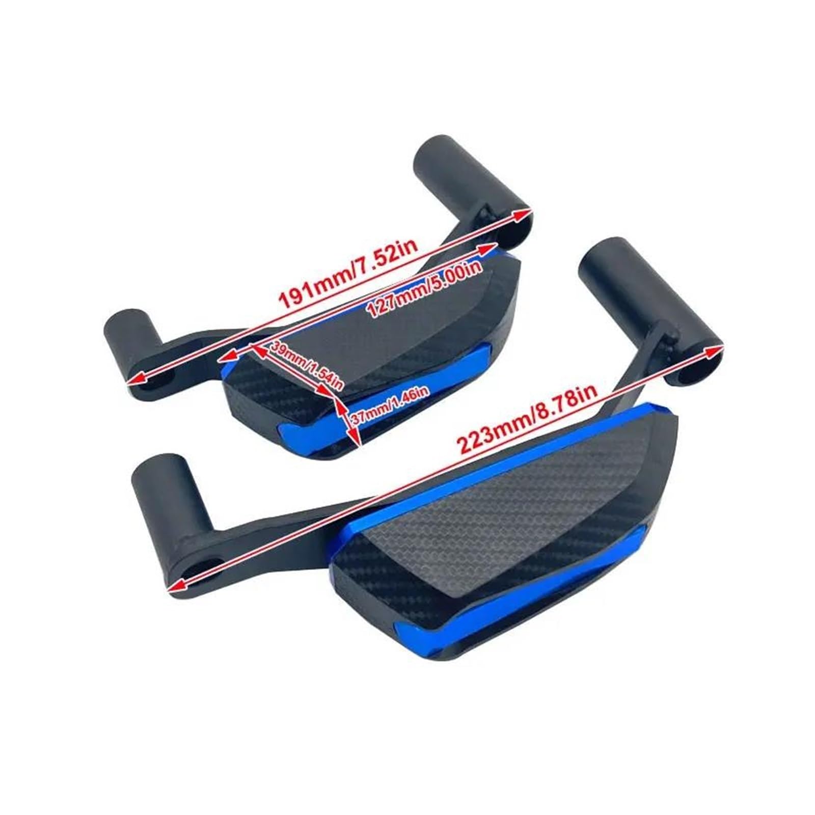 Topes Anticaida para Kawasaki para Z900 2017-2024 Piezas Motocicleta Cubierta Motor Almohadillas Antichoque Protectores Marco Deslizador Protector Estator Protector contra Choques(Negro)
