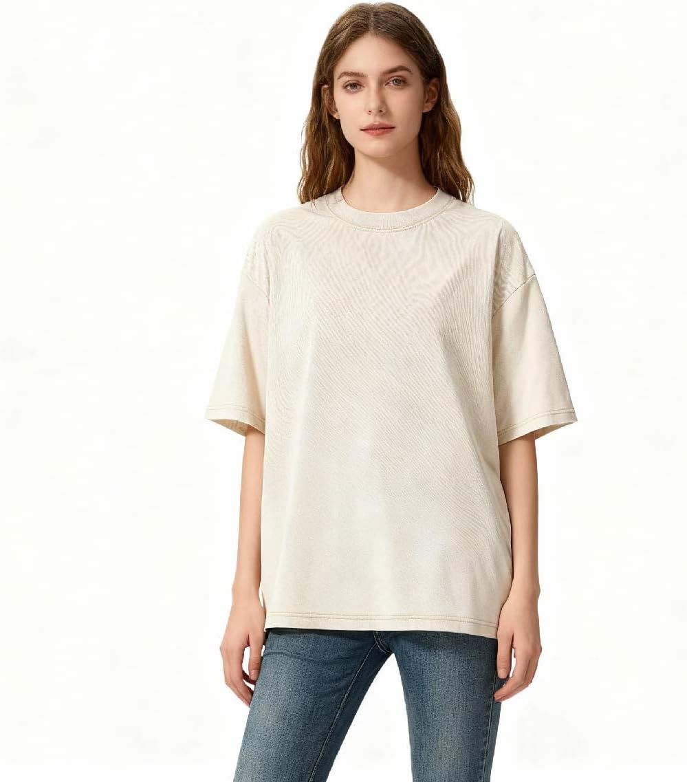 Graphic Tees Summer Women Men Cotton Novelty Oversized Crew Fear God in Bible Christian Washed T-Shirt - Image 2