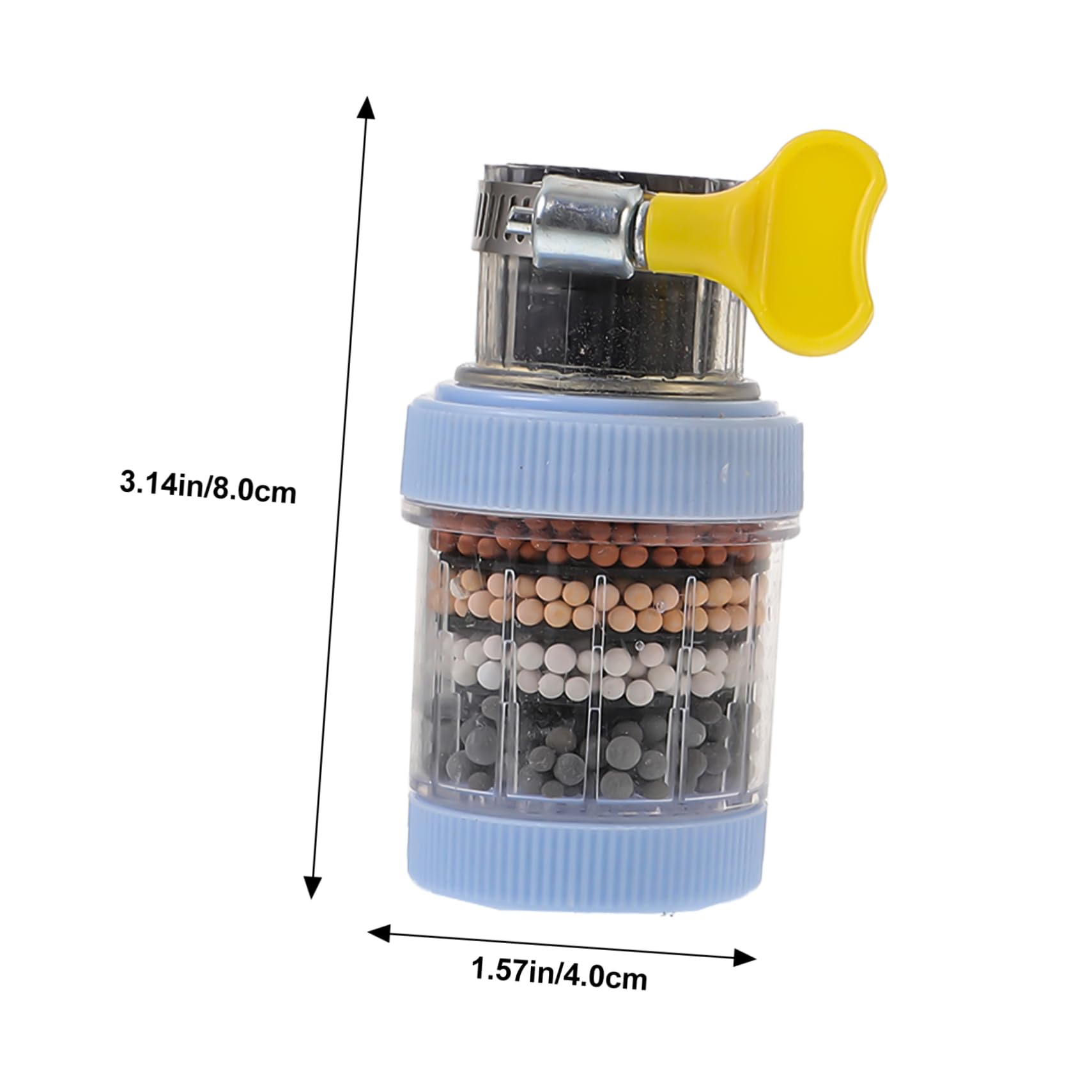 POPETPOP 4 Juegos Filtros de Agua de Cocina Purificador y Filtración de Agua Conjunto de Uso Doméstico Compatible con Fregaderos de Cocina y Antisalpicaduras