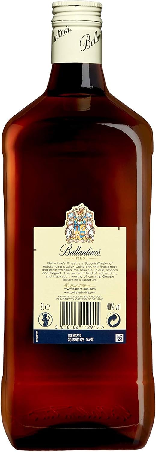 Coca-Cola Sabor Original - Refresco de cola - Pack de 24 latas 330 ml + Ballantine's Finest Whisky Escocés de Mezcla, 2L