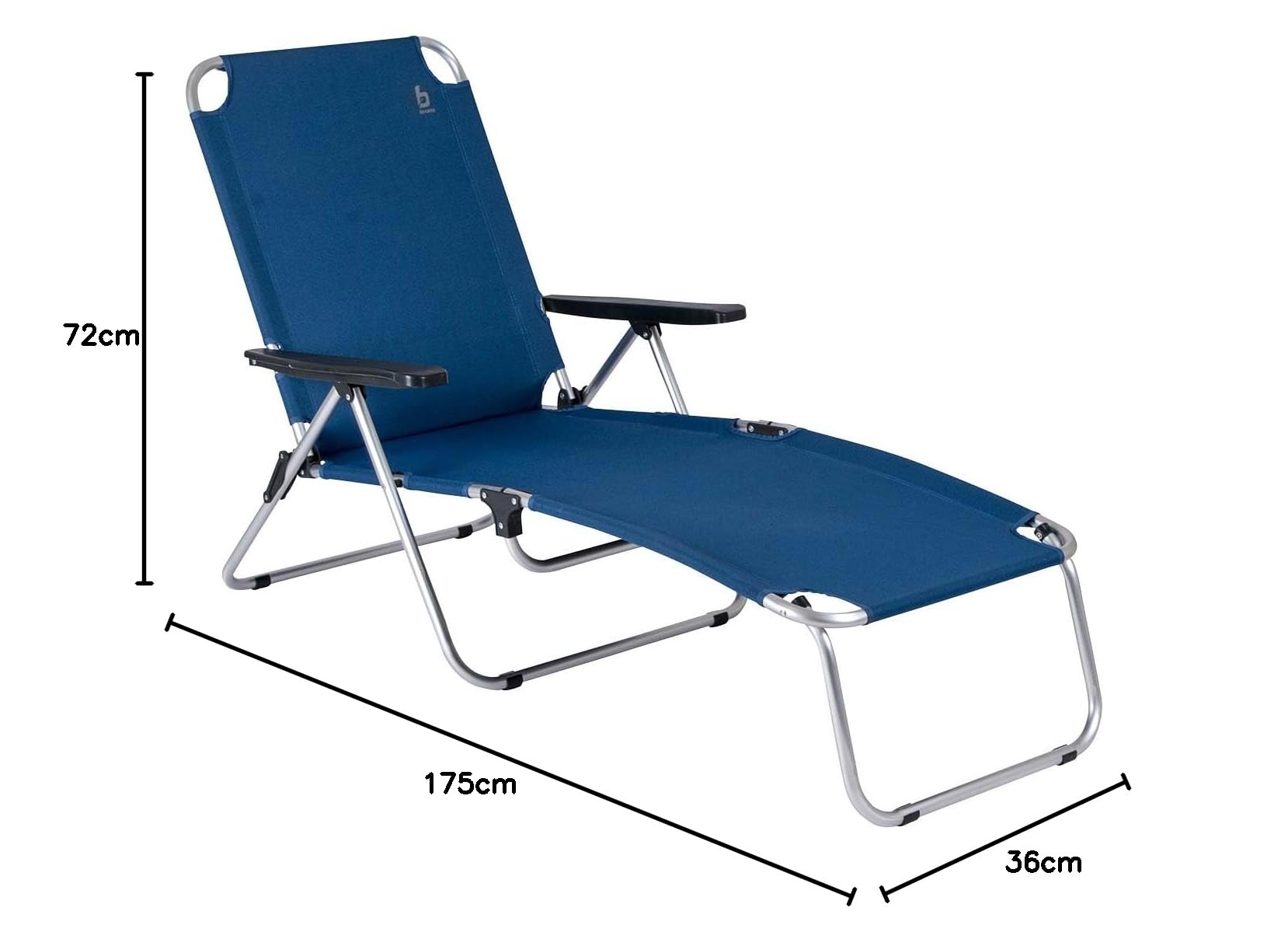 BO-CAMP BC Silla/cama Copa Rio Ocean per campeggiatori e outdoor, per comfort e praticità all’aperto