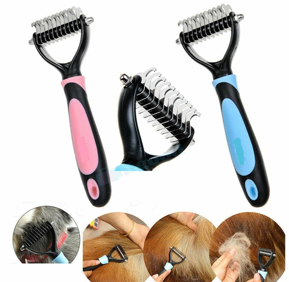 Zyomatiq (1Pcs) Professional Pet Grooming Undercoat Rake Comb Dematting Tool, 2 Sided,Effective Removing Knots for Cats, Dogs. (B0CWL53PM6) Amazon Price History, Amazon Price Tracker