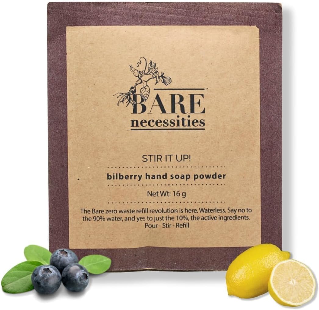 Powder to Liquid Handwash Soap | Makes 250 ml | Plant-Based, Non-Toxic & pH Balanced | Soft & Gentle on Dry Hands | Organic Handwash Refill Powder | Citrus Fragrance | Eco-Friendly, Plastic-Free Refill