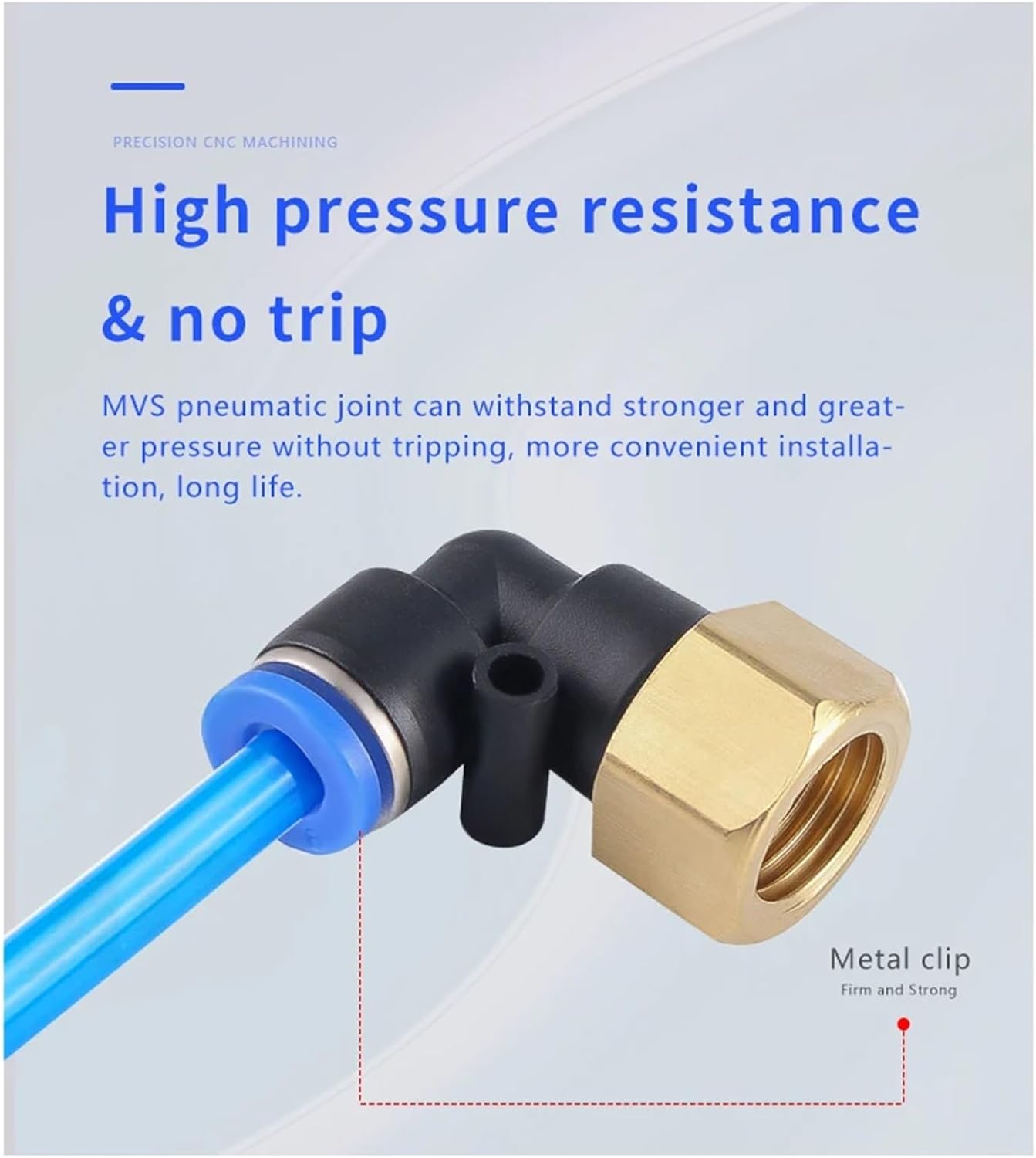 1Pcs Pneumatic Air Connector Fitting PLF Blue 4mm 6mm 8mm Thread 1/8" 1/4 3/8 1/2 Straight Hose Fittings Pipe Quick Connectors(12-04 (12mm-1l2))