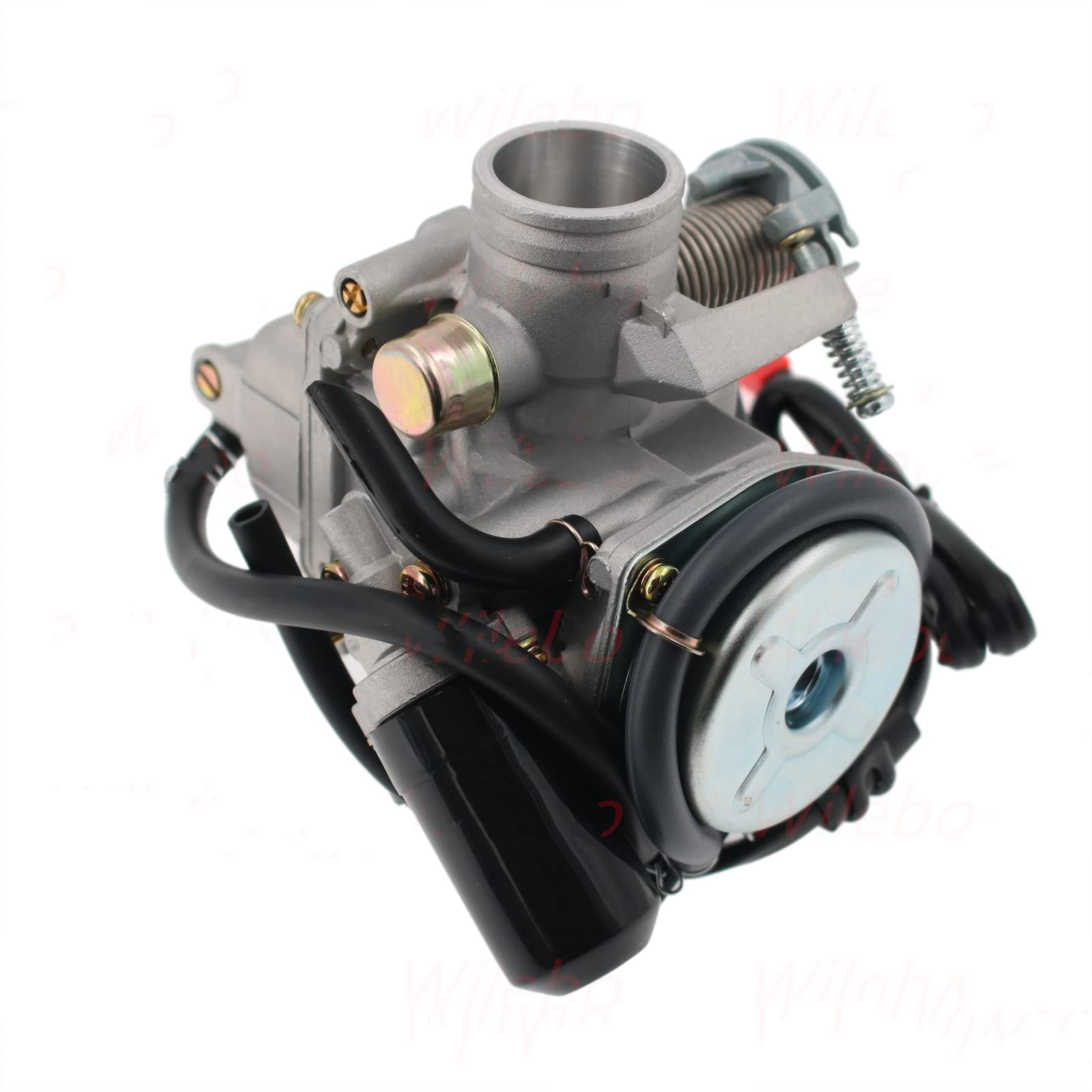 Montaje Carburador Carburador Eléctrico Para GY6 125cc 150cc 26mm Para 157QMJ 152QMI Motor Scooter ATV Go-Kart Ciclomotor PD26J Conjunto Carburador