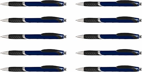 Miniatura 26 de DISCOUNT PROMOS Bolígrafos con agarre de goma, paquete de 50 unidades, texto personalizable, logotipo, bolígrafo de tinta negra con plástico suave