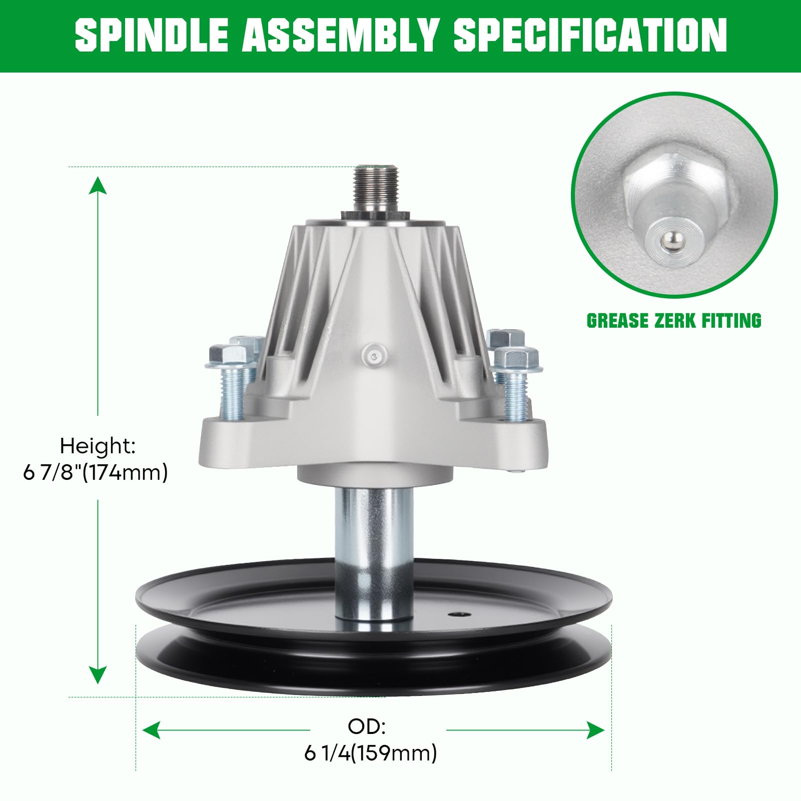 Amazon.com : Youxmoto 618-06989 918-06989 46'' Deck Spindle