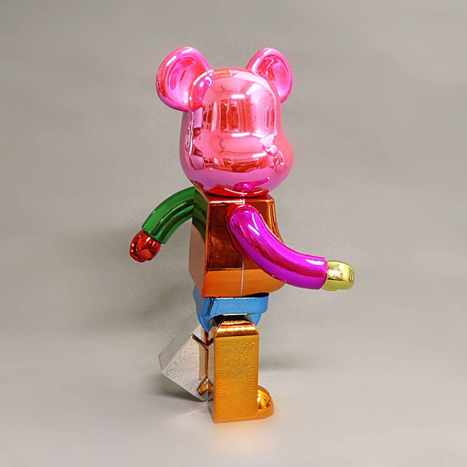 Fashion Bearbrick, 400% Bape ELETTROPLATING Over Overs BROCCHI di OVERSE, Scultura di Fashio GIOCHIO RACCHIBILI Made