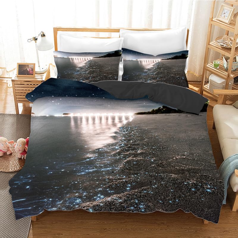 Housse de couette 140x200 pour décoration de chambre moderne au motif étoiles