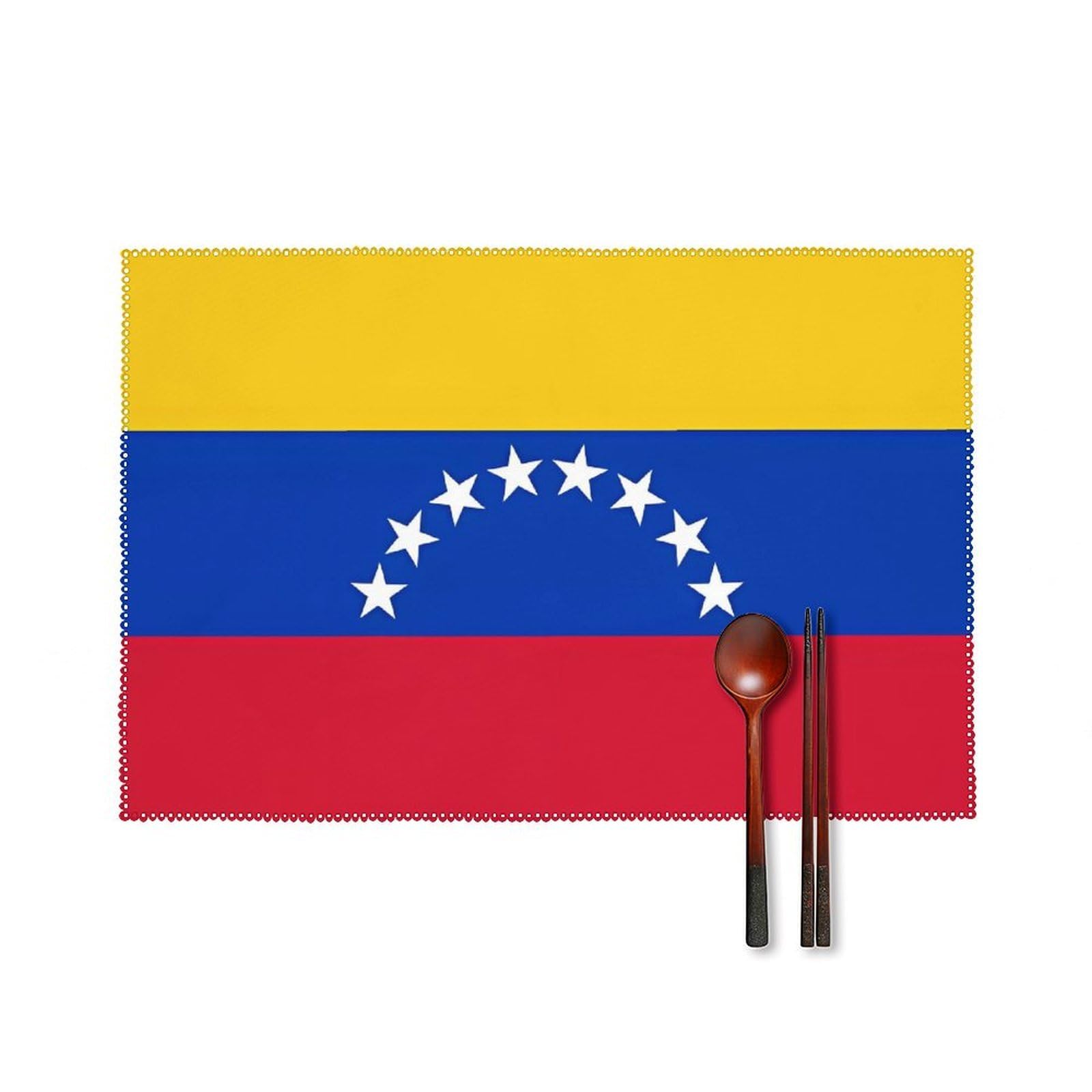 Fodpand Style Flag Of Venezuela Placemats Set Of 4 Place Mats Table Mats
