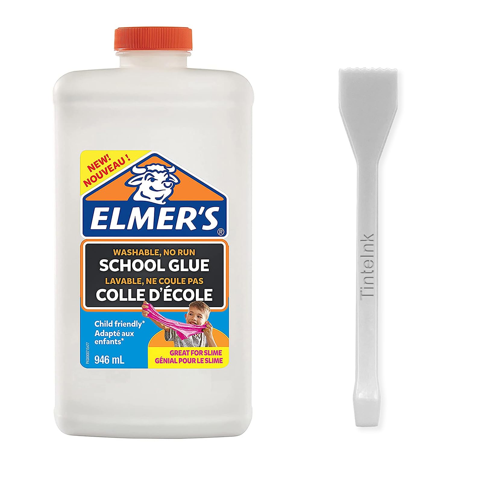 Elmers PVA Glue | White Glue | Choose Size | Washable & Kid Friendly | Great for Arts & Crafts Projects | Back to School Favourites (Large)