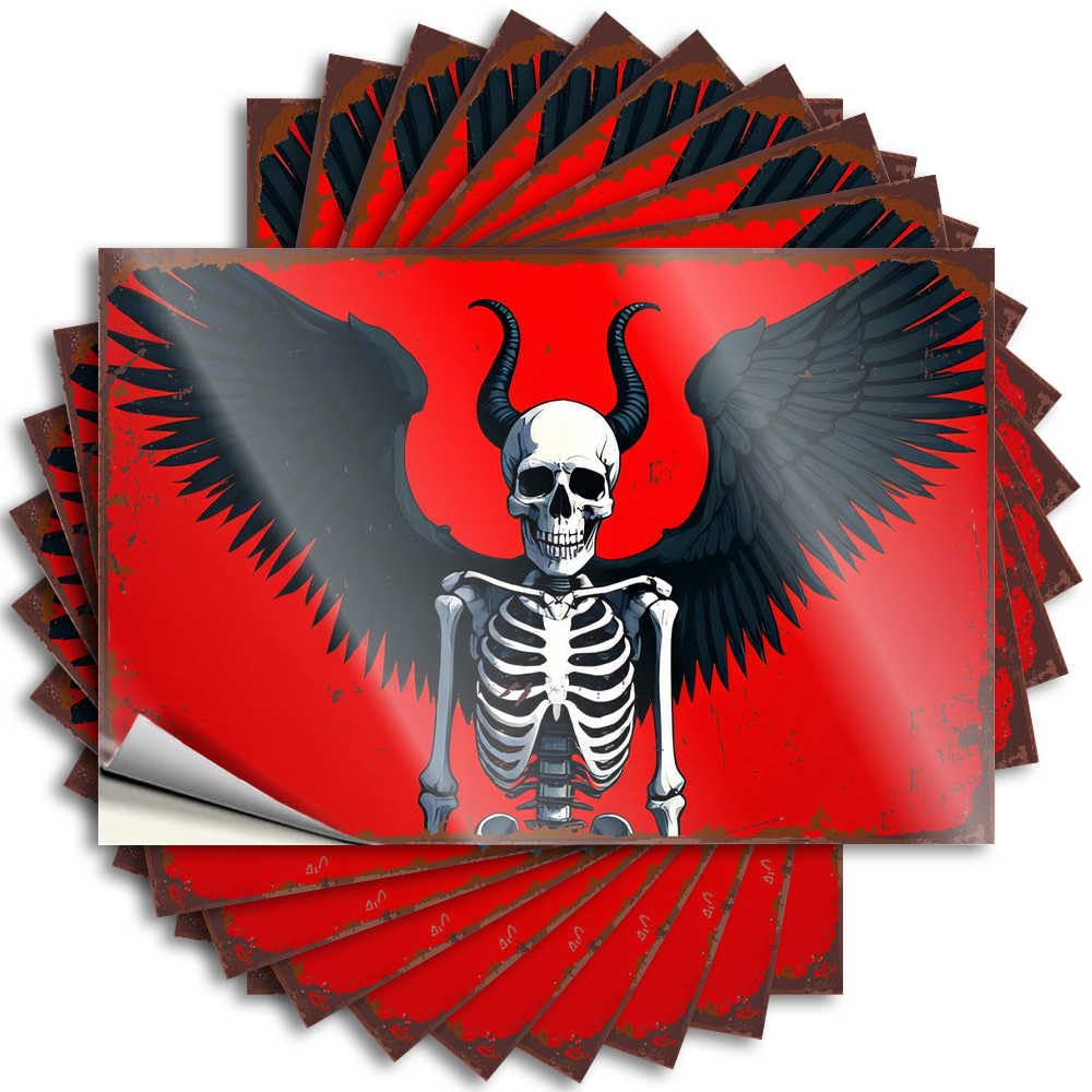 Lettering Sticker Boys Easy Apply | Happy Halloween Spooky Halloween Skulls Sweet Cover Peel and Stick(6X9CM)