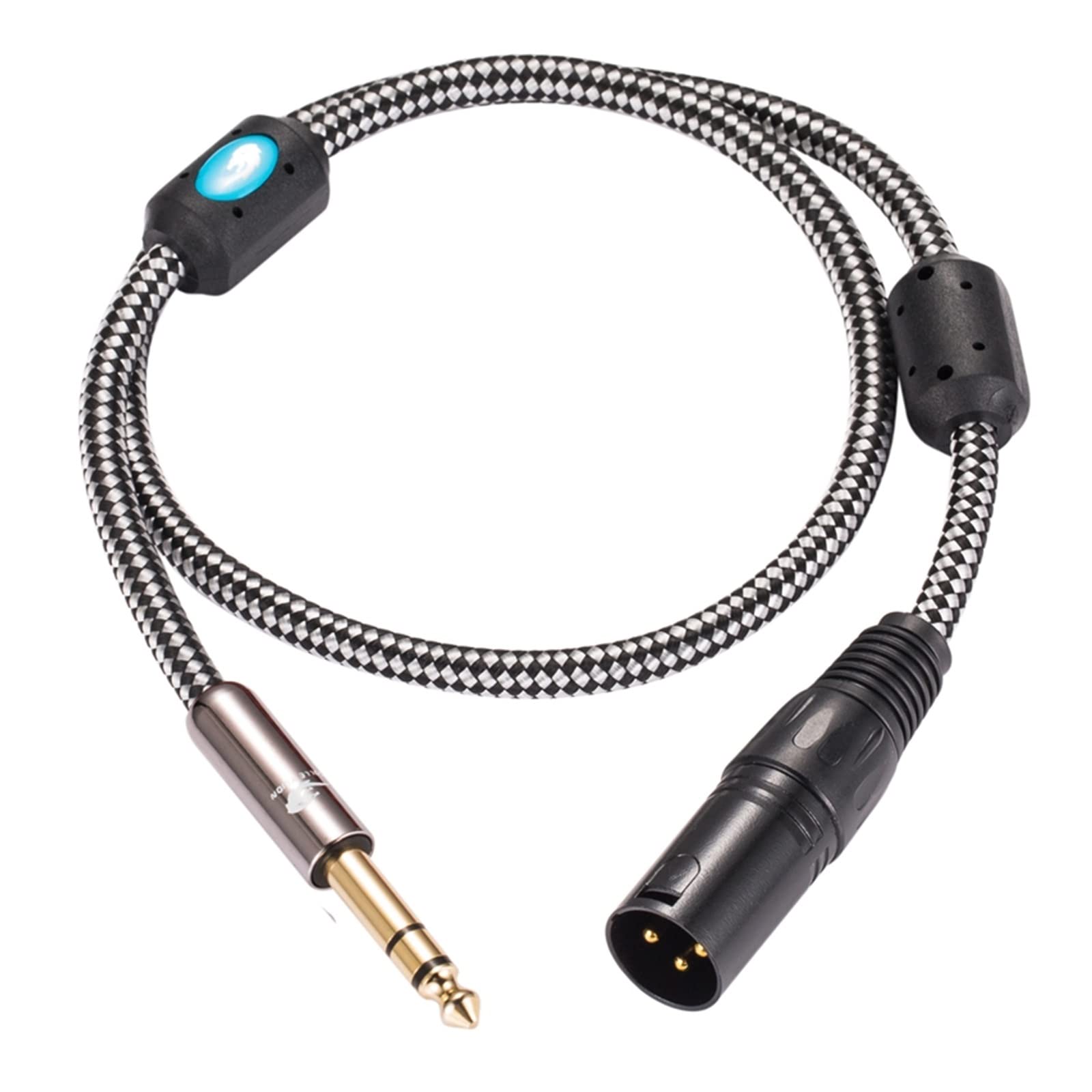 Artemisia Audiophiles Mikrofonkabel Stereo 6,35 mm auf XLR 3-polig, kompatibel mit AMP Sound Mixer XLR auf 1/4 Zoll;Symmetrisches TRS-Klinken-Mikrofonkabel 1M 2M 3M 5M (Color : Blu, Size : 15meter)