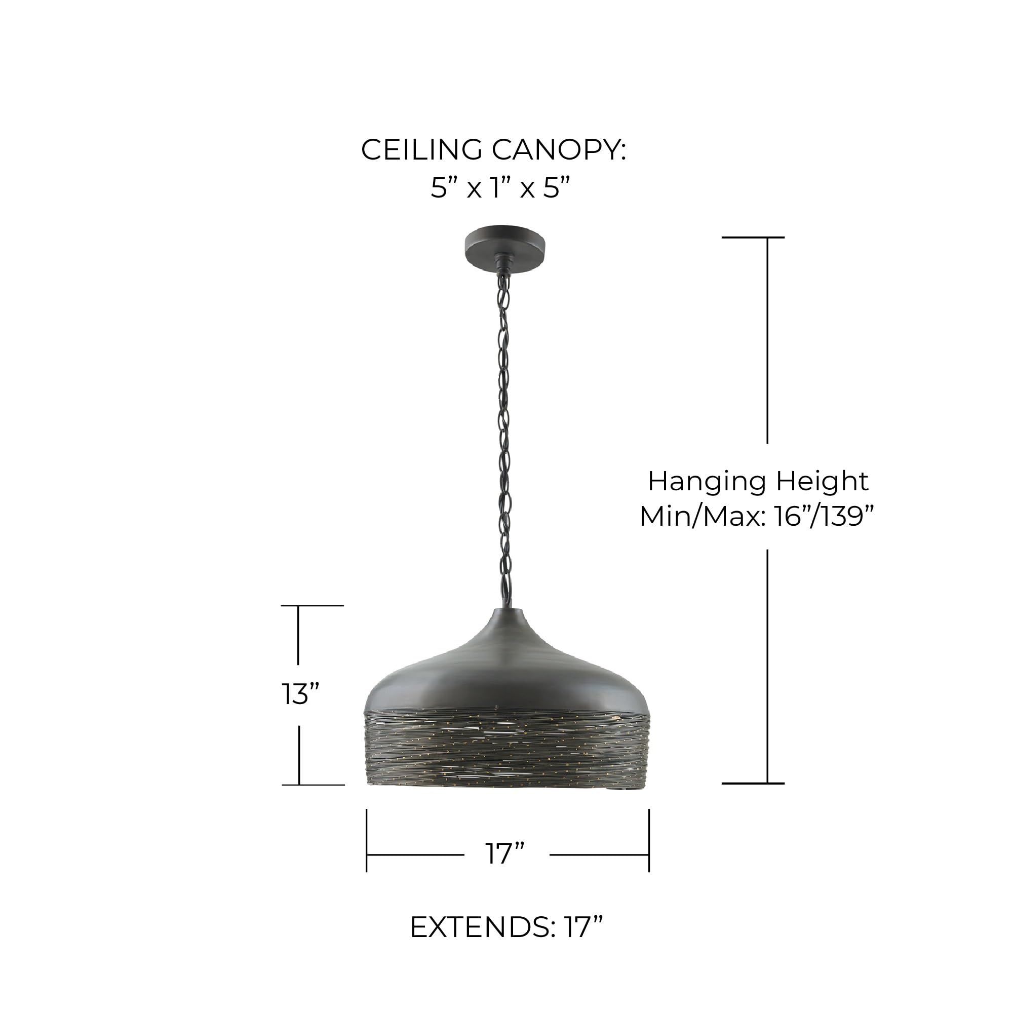 Amazon.com: Capital Lighting 330512GI Sana Hand-Wound Steel Wire