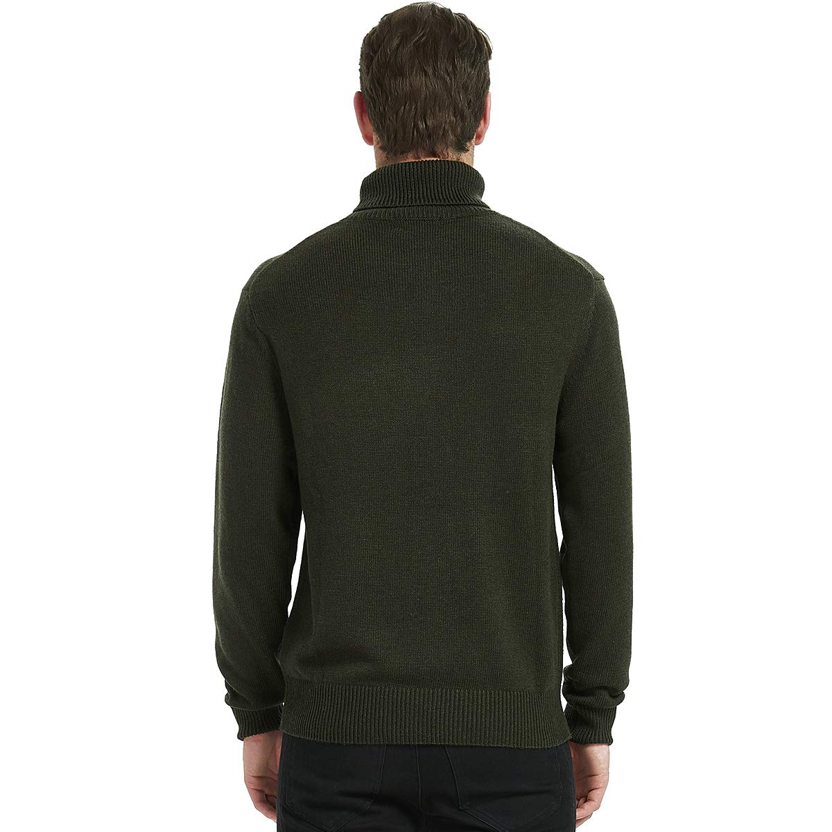 Kallspin Maglione a Collo Alto da Uomo Pullover in Misto Lana