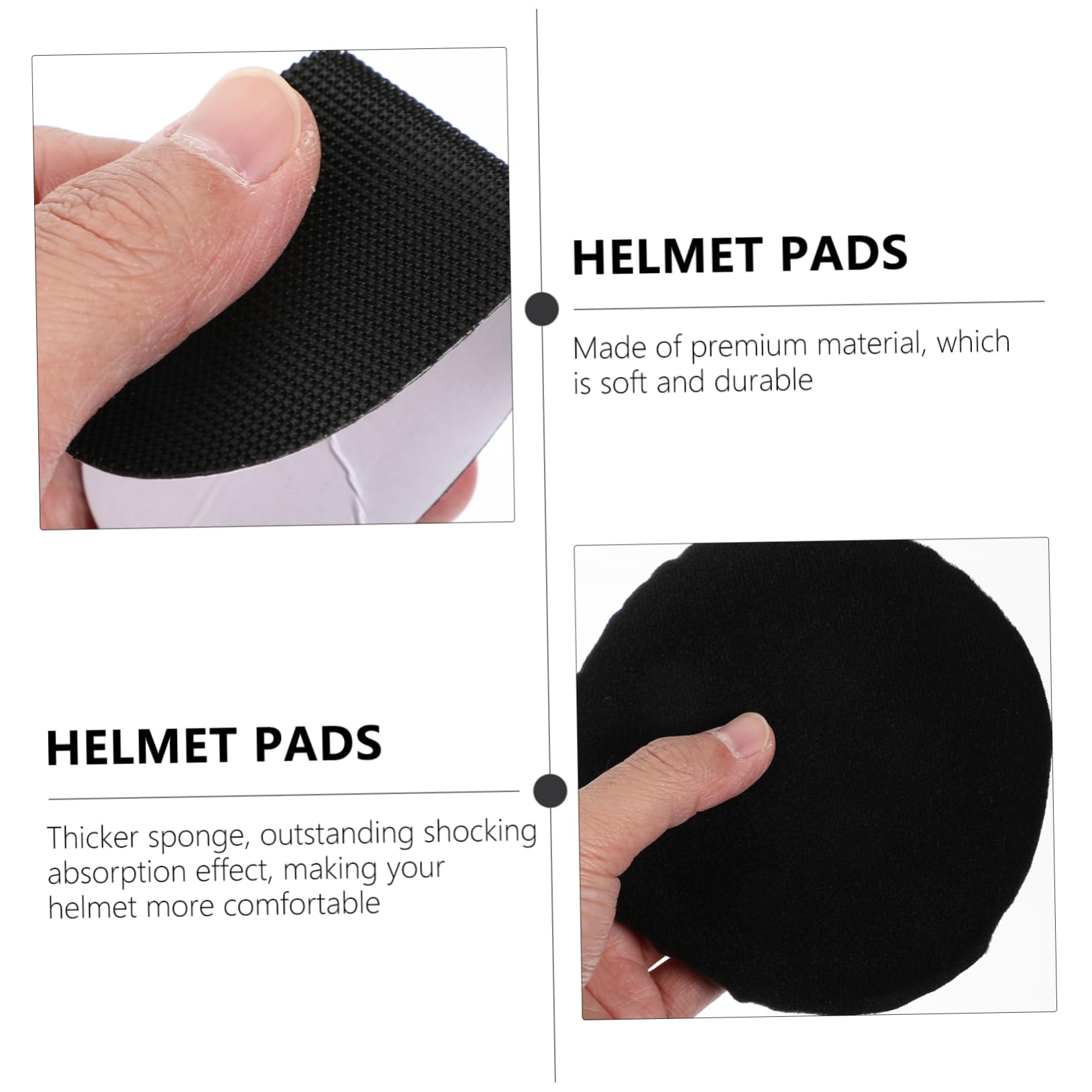 BESTonZON 2 Sets Breathable Helmet Sponge Pads for Outdoor Helmets Durable Replacement Accessories Material Easy to Install Reliable Safety Cushioning