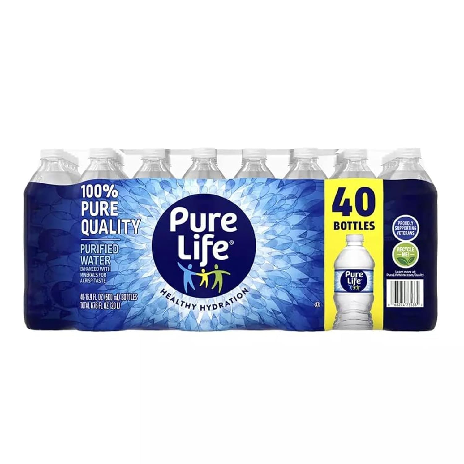 Amazon.com: Purified Mineral Water - 16.9 oz Bottles (40-Count